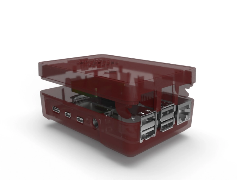 P2P-382613 Raspberry Pi3 plastic enclosure open